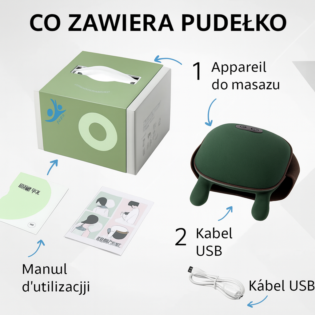 Przenośny masażer karku i pleców – Relaksujący